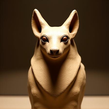 Anubis Egyptian Canopic Jar